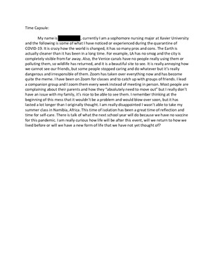 3 paragraph essay about covid 19